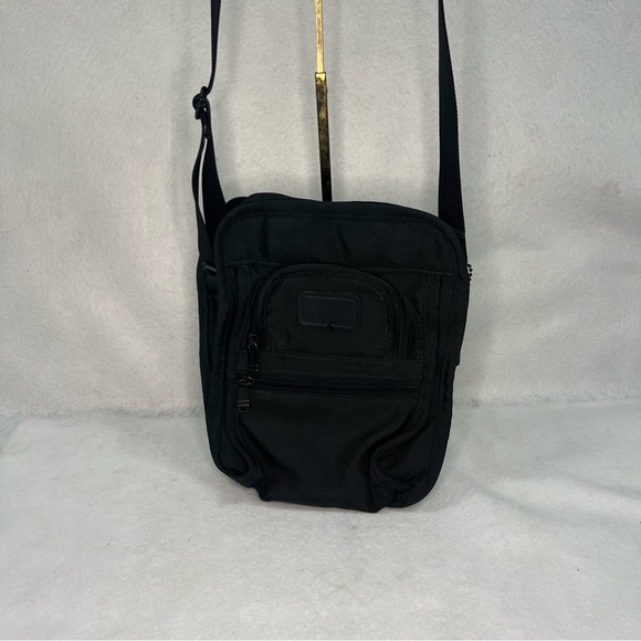 Tumi Black Alpha Crossbody Messenger Bag